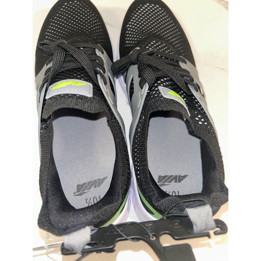 Avia Quickflash Men Black/Grey/Green Athletic Running Shoes 10.5 Lightweight - Picture 5 of 8